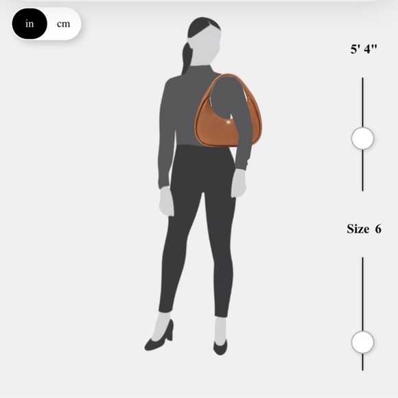 Gorgeous Kate Spade Kayla Crescent Shoulder Bag Warm Gingerbread NWT - Picture 10 of 13